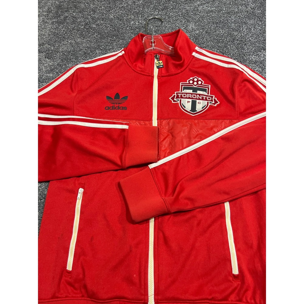 Adidas Originals Toronto FC Track Jacket Red Full Zip Mens Small MLS Soccer